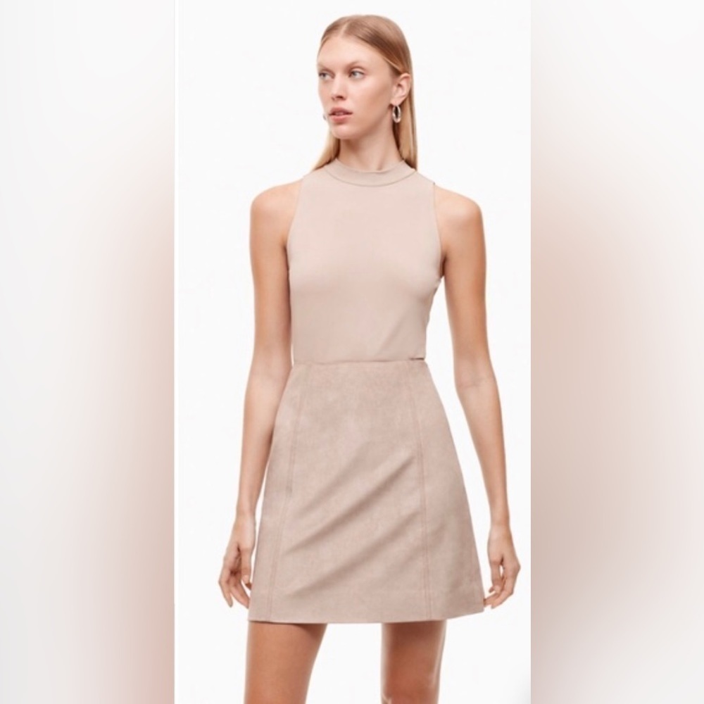 Aritiza Babaton - Hopper Vegan Suede Mini Skirt